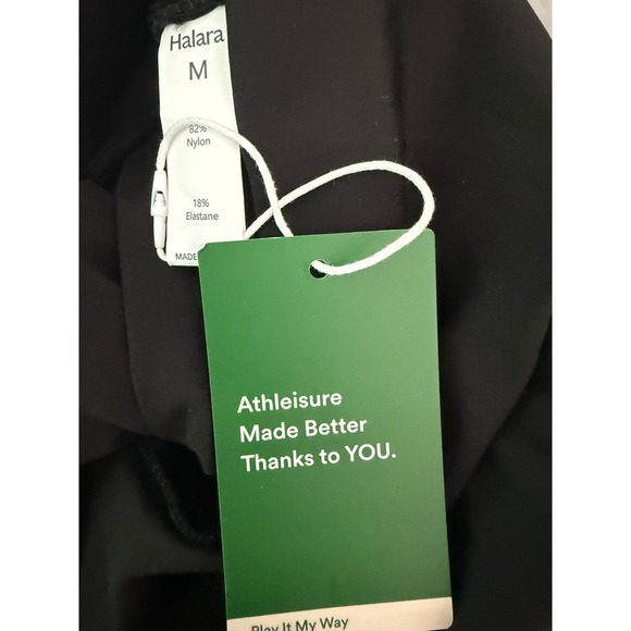 Halara SoftlyZero Airy‎ Super High Waisted Cool Touch Yoga Shorts Black M NWT - Picture 9 of 9